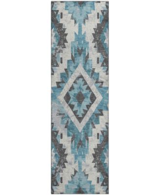 Mayfield Machine Washable AMF1878 2'3" x 7'6" Runner Area Rug