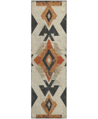 Mayfield Machine Washable AMF1882 2'3" x 7'6" Runner Area Rug