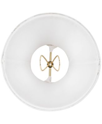 Imperial Shade Set of 4 Empire Chandelier Lamp Shades White Small 3" Top x 6" Bottom x 5" High Candelabra Clip-On Fitting