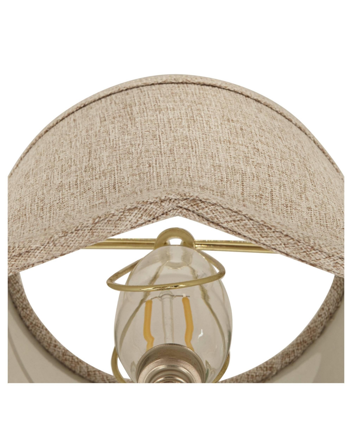 Springcrest 4" Top x 6" Bottom x 5 1/2" High x 5 1/2" Slant Lamp Shade Replacement Set of Fawn Scalloped Clip On Candelabra