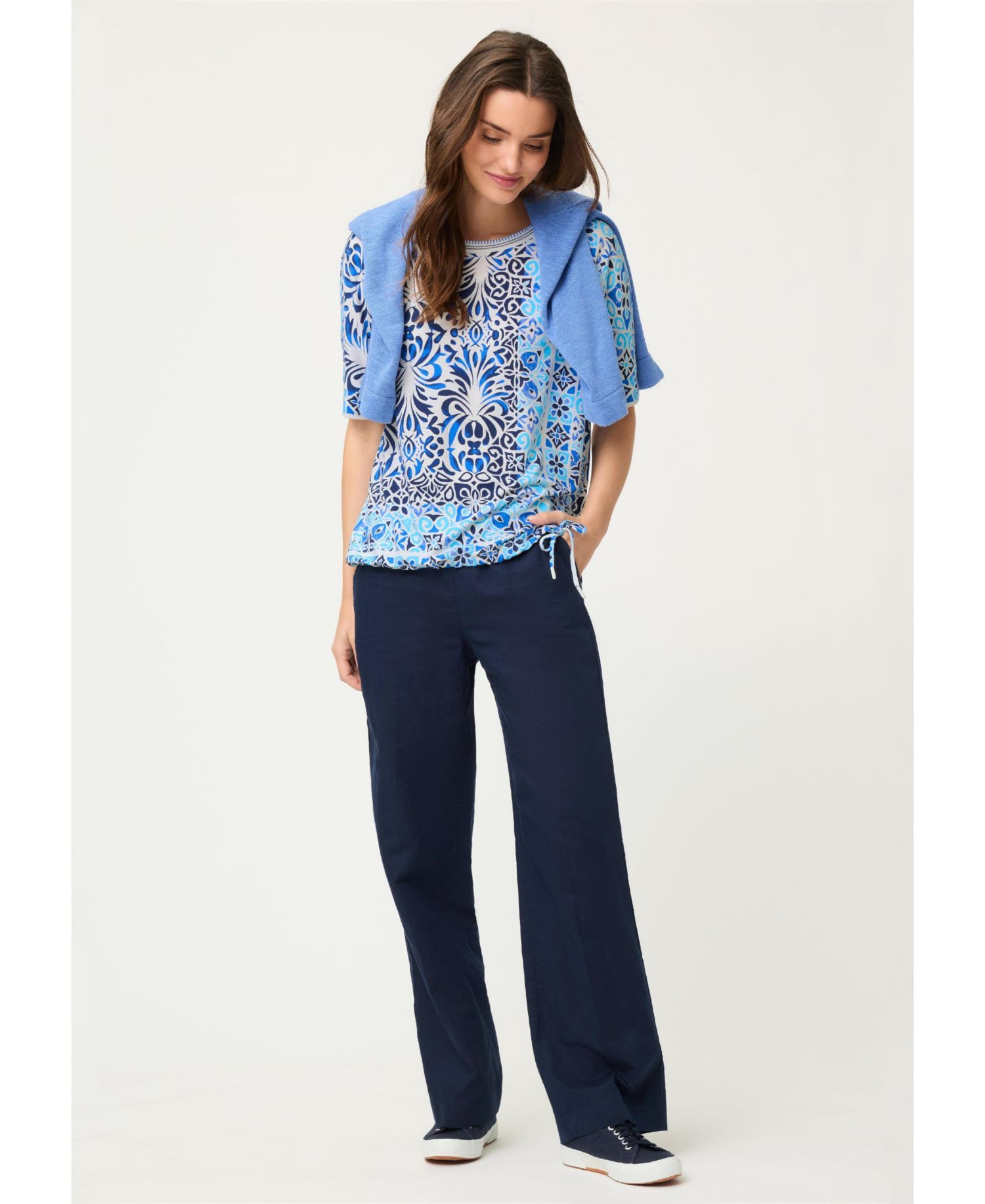 Women's Panneaux Tile Print T-Shirt
