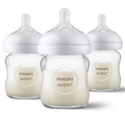 Baby Philips Glass Natural Bottles 3pk, 4oz