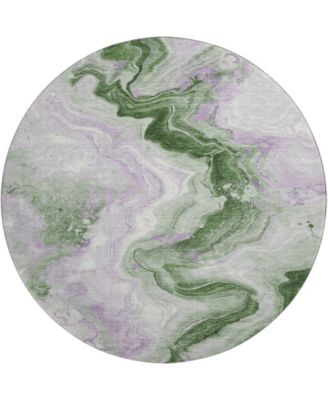 Mayfield Machine Washable AMF1862 8' x 8' Round Area Rug