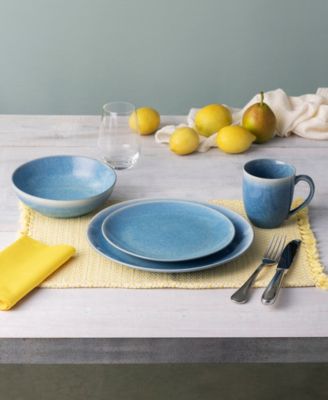 Colorwave Kiln Azure Coupe Place Setting 4-Pc. Set, Service For 1