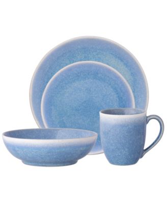 Colorwave Kiln Azure Coupe Place Setting 4-Pc. Set, Service For 1