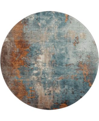 Mayfield Machine Washable AMF1870 8' x 8' Round Area Rug