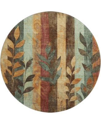 Mayfield Machine Washable AMF1871 8' x 8' Round Area Rug