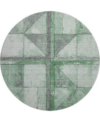 Mayfield Machine Washable AMF1876 8' x 8' Round Area Rug