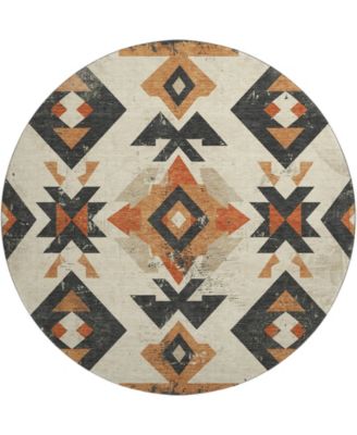 Mayfield Machine Washable AMF1882 8' x 8' Round Area Rug