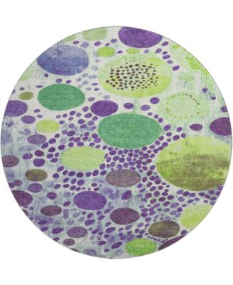 Mayfield Machine Washable AMF1895 8' x 8' Round Area Rug