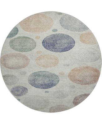 Mayfield Machine Washable AMF1897 8' x 8' Round Area Rug