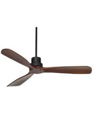 52" Casa Delta DC Dark Walnut Outdoor Ceiling Fan with 12" Rod