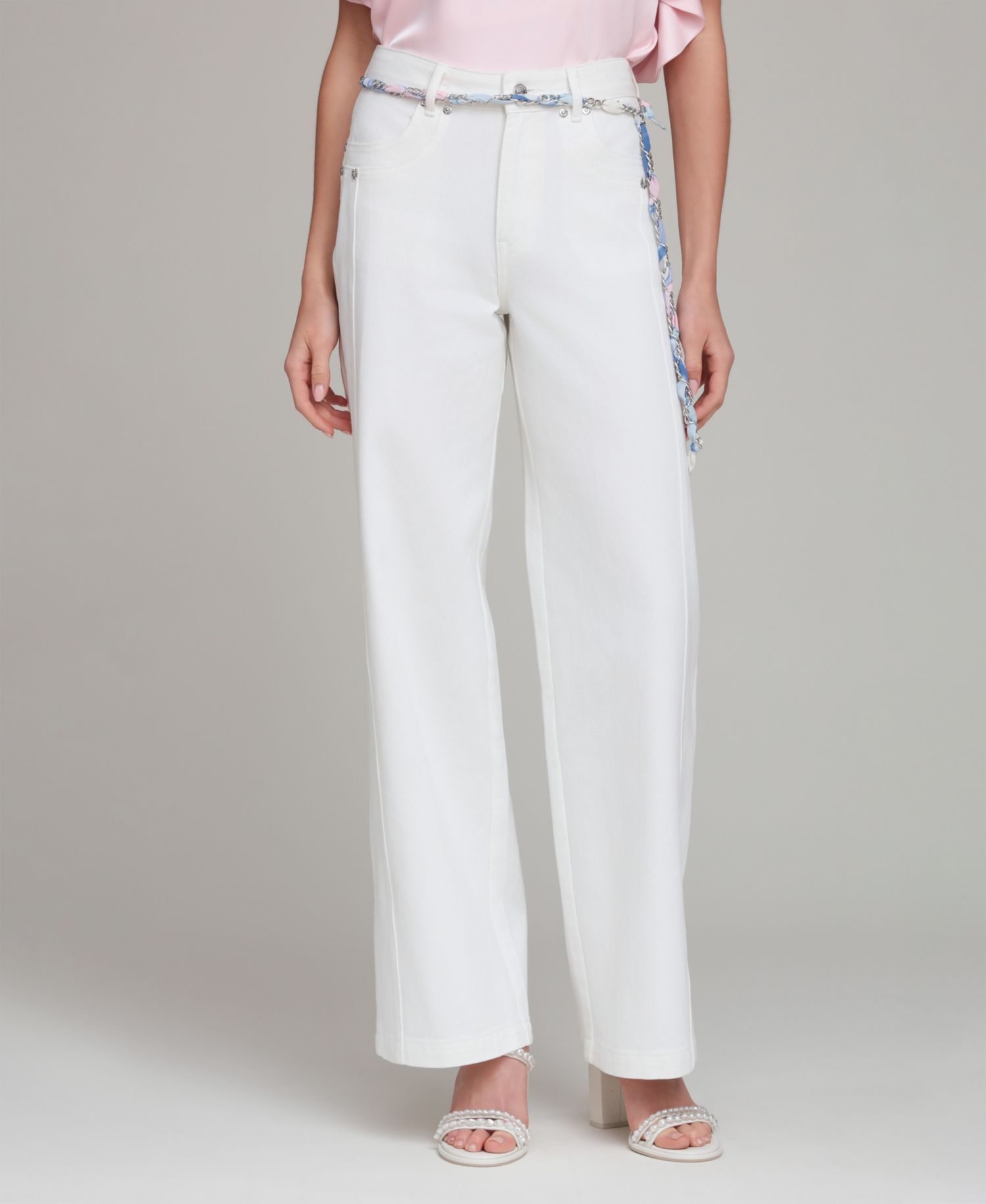 Women's Mid-Rise Wide-Leg Cotton Jeans