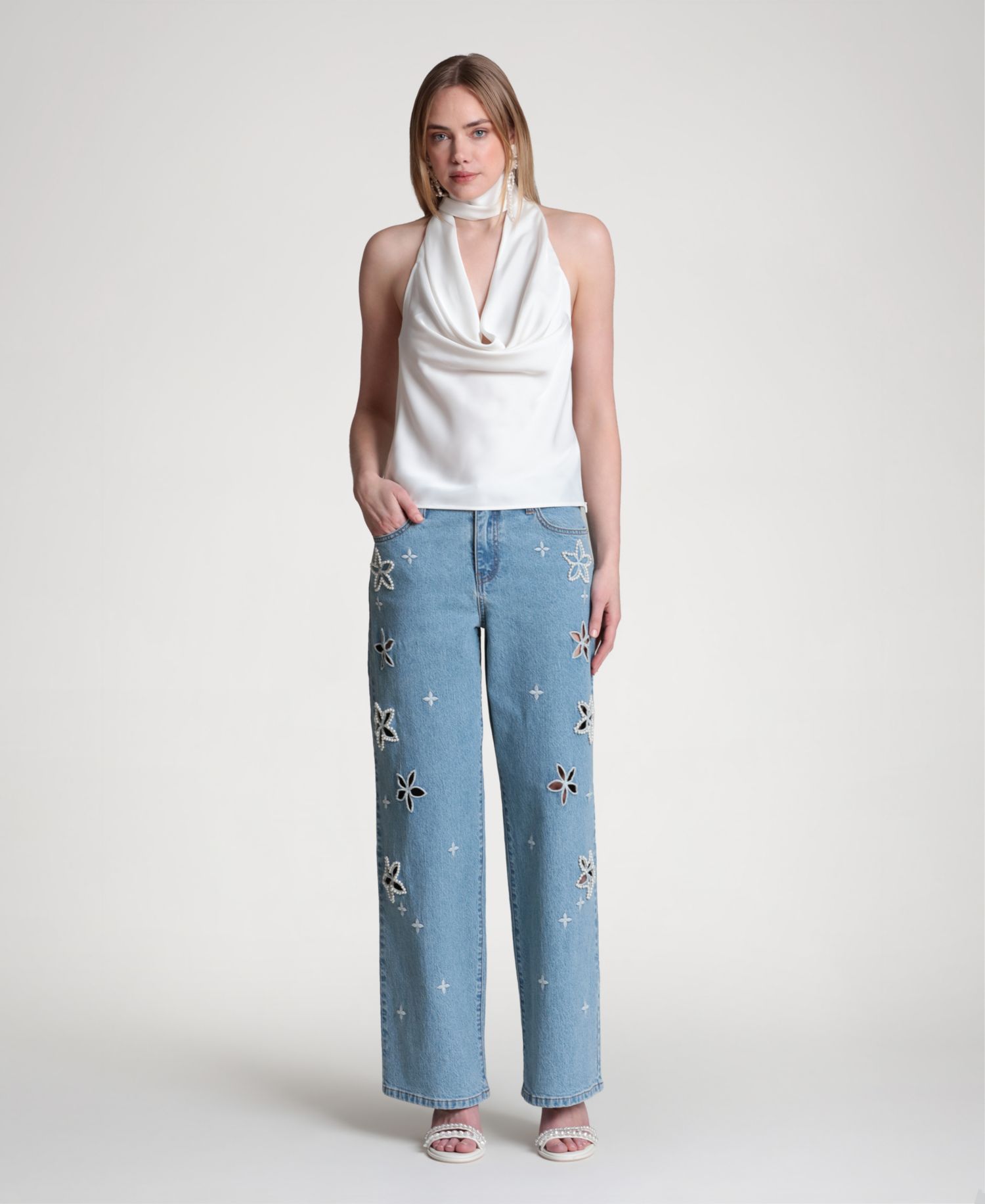 Women's Long-Tie Halter Top