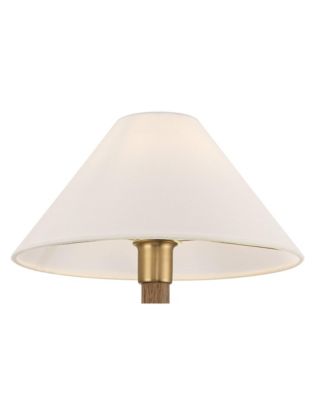 Possini Euro Conrad 11"H Brushed Champagne and Faux Wood Wall Sconce