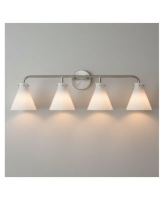 Possini Euro Cielo 33" Wide Brushed Nickel 4-Light Bath Light