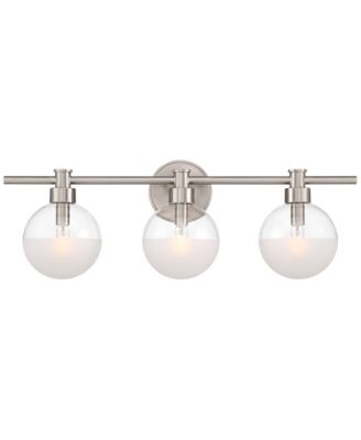 Possini Euro Leggio 27" Wide Brushed Nickel 3-Light Bath Light