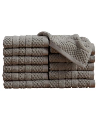 100% Cotton Textured 12pk Washcloth Set