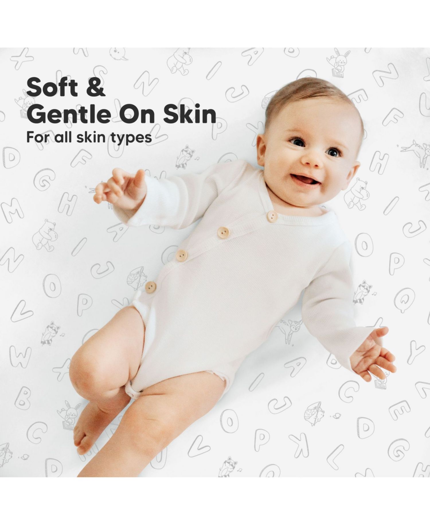 Mini Crib Sheets for Baby Girls, Boys, 2-Pack Soothe Pack and Play Sheets Fitted, Pack N Play Mattress Sheet