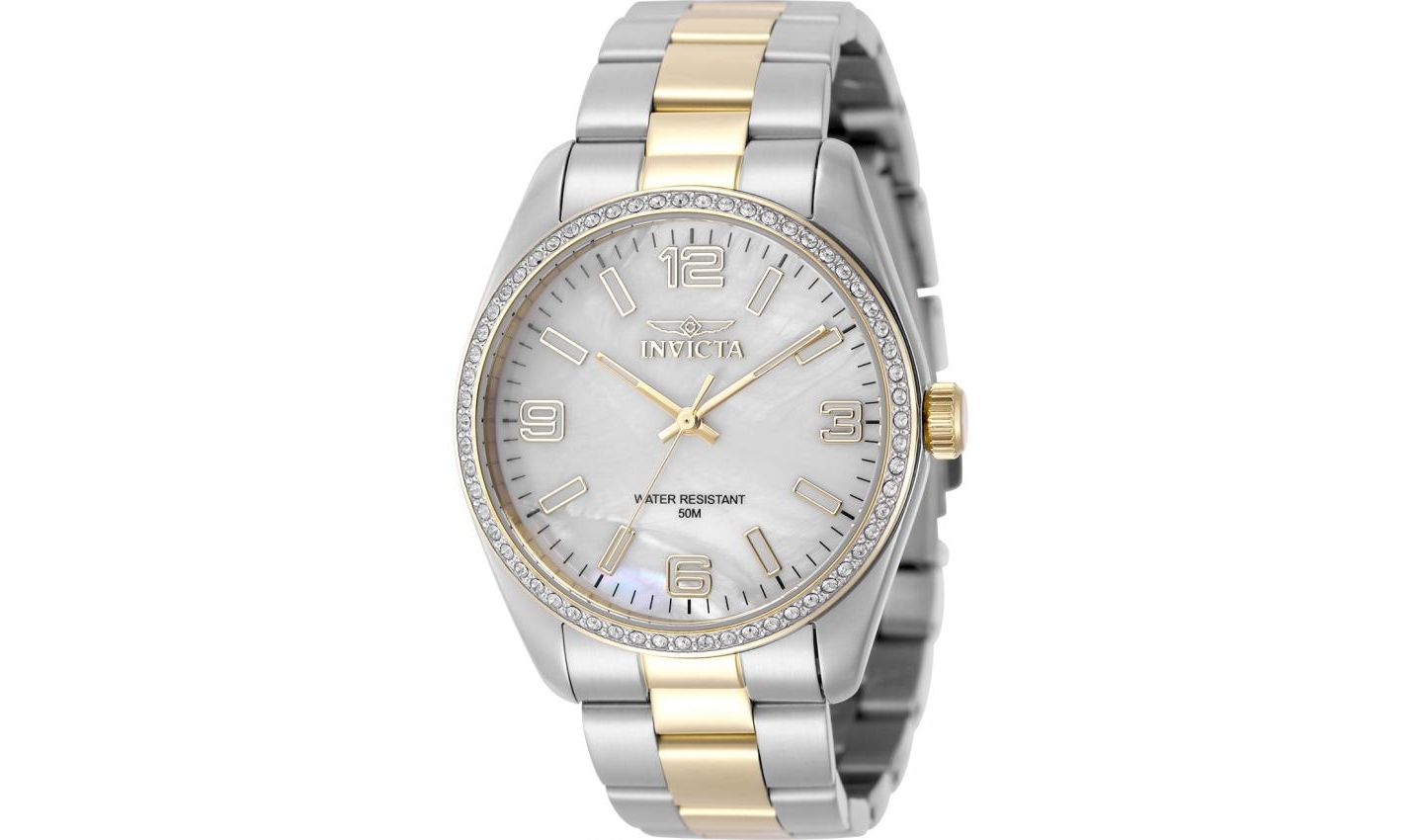 Женские часы Invicta 50090 Specialty Quartz PC21 Dial, цвет: Золотой — фото 1