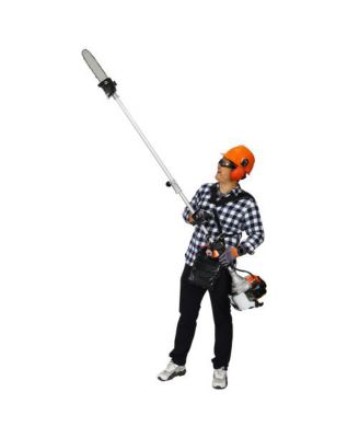 4-in-1 Gas Garden Tool, 56CC 2-Cycle System with Pole Saw, Hedge Trimmer, Grass Trimmer & Brush Cutter, EPA Compliant