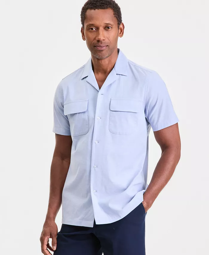 Men's Double Pocket Oxford Short-Sleeve Shirt - thumbnail 6