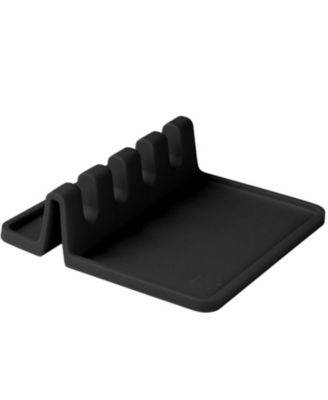Silicone Utensil Rest w/ Drip Pad, Heat-Resistant Spoon Holder