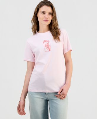 Juniors' Diet Coke Bow Graphic-Print Tee