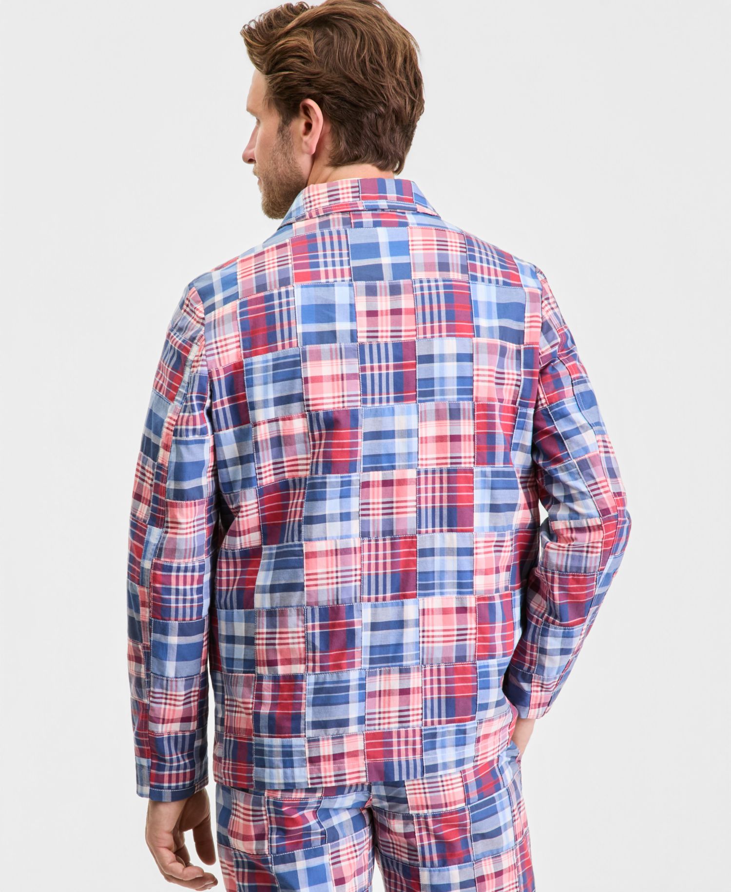 Men's Madras Shirt Jacket