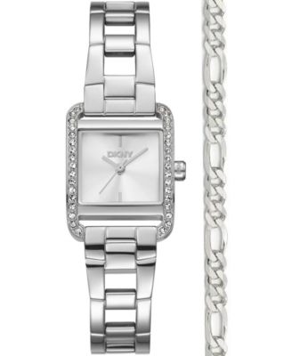 Women's Mini Quartz Stainless Steel Bracelet Watch 23mm and Gift Set