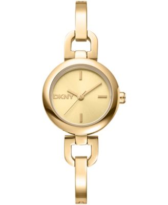 Women's Half Bangle Quartz Gold-Tone Stainless Steel Watch 26mm
