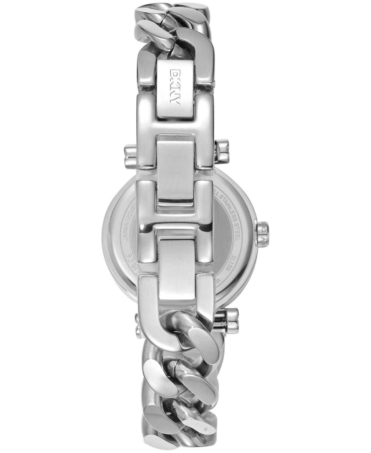 Женские часы DKNY Open Link Quartz Stainless Steel Chain Bracelet Watch 28mm — фото 2