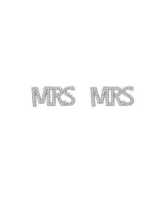 Untamed Petals Mrs Crystal Studs - Silver
