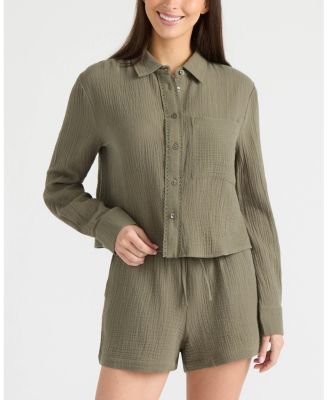 Women's Double Gauze Button Front Shirt