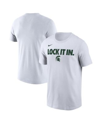 Men's White Michigan State Spartans 2026 On-Court Bench T-Shirt