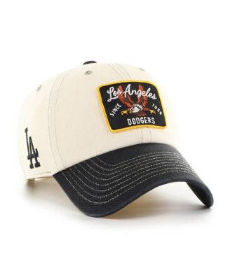 Men's Natural/Black Los Angeles Dodgers Keepsake Collection Clean Up Adjustable Hat