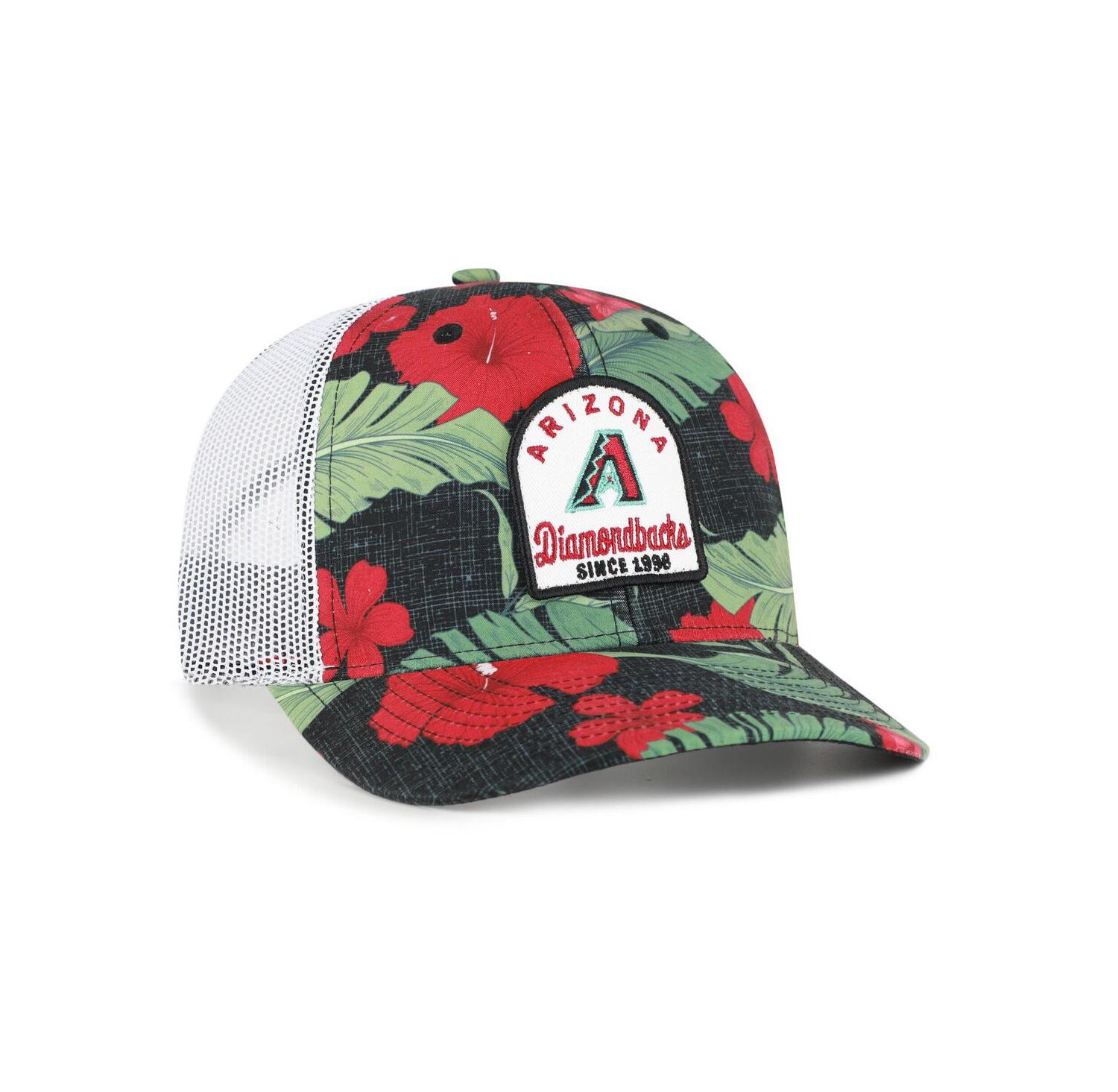 Men's Black Arizona Diamondbacks Tei Beachside Adjustable Trucker Hat