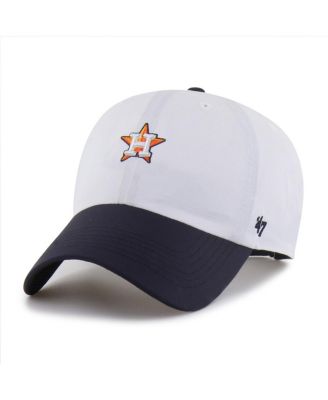 Men's White/Navy Houston Astros Vista Mini Clean Up Brrr Adjustable Hat
