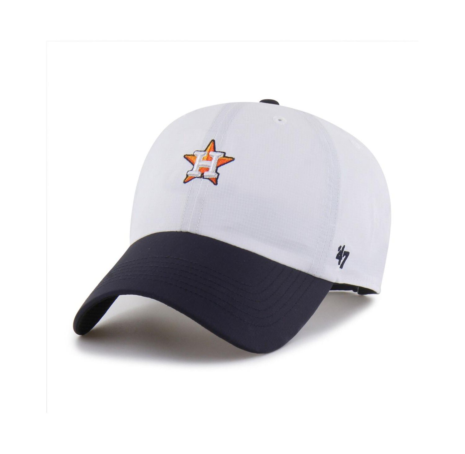 Men's White/Navy Houston Astros Vista Mini Clean Up Brrr Adjustable Hat