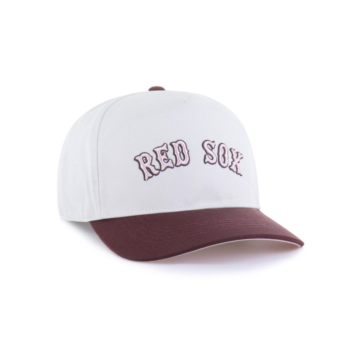 Men's and Women's Stone/Burgundy Boston Red Sox Love Letter Adjustable Hitch Hat