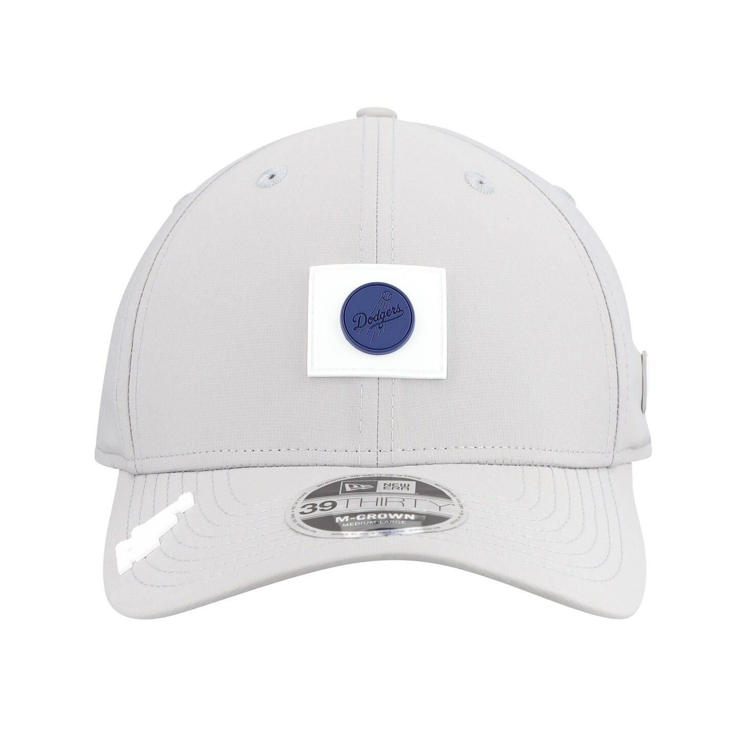 Мужская кепка New Era Gray Los Angeles Dodgers 2026 Clubhouse Alternate 39THIRTY Flex Hat — фото 2