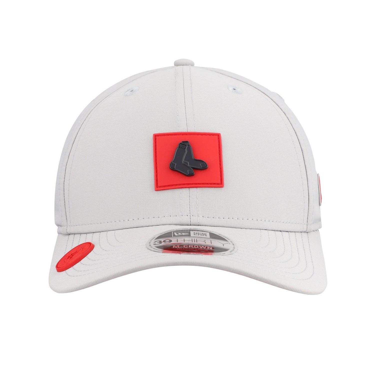 Men's Gray Boston Red Sox 2026 Clubhouse Alternate 39THIRTY Flex Hat