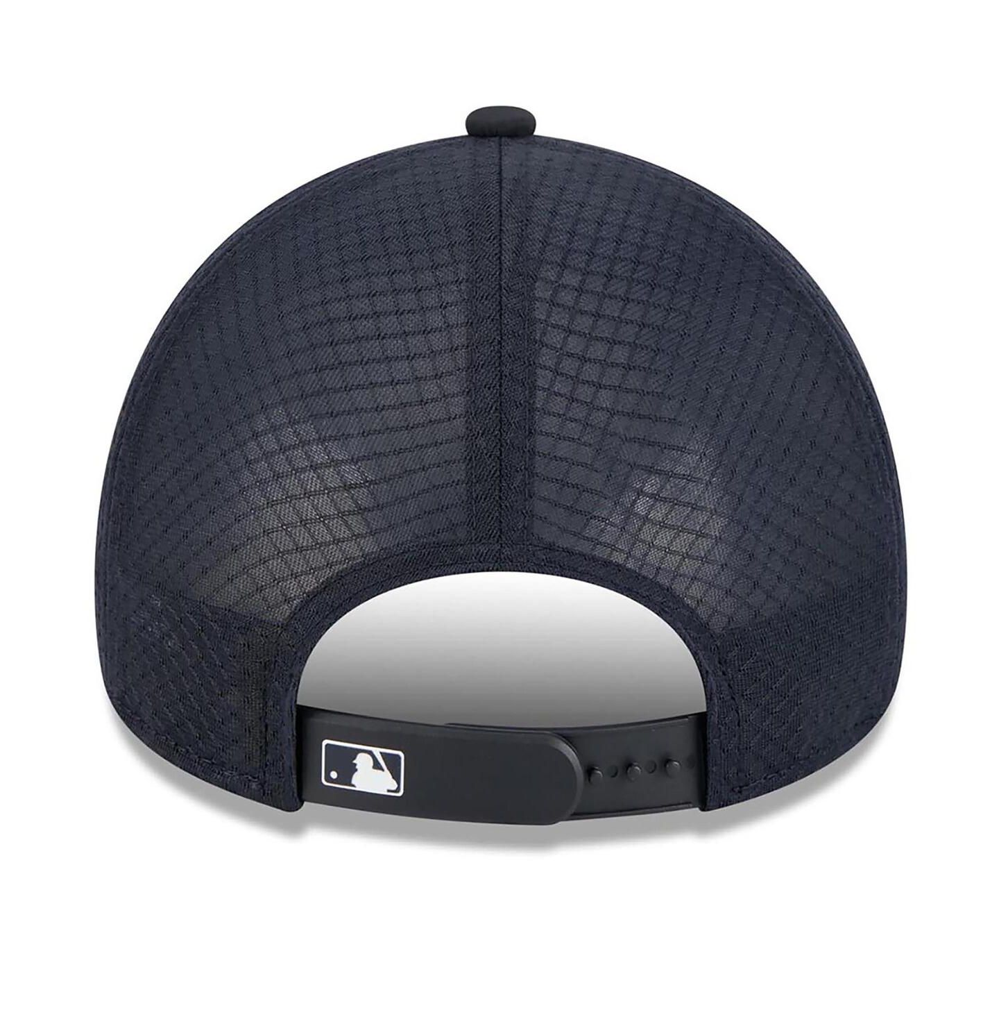Мужская кепка New Era Navy Boston Red Sox 2026 Batting Practice Alternate Apex 9FORTY Adjustable Hat — фото 4