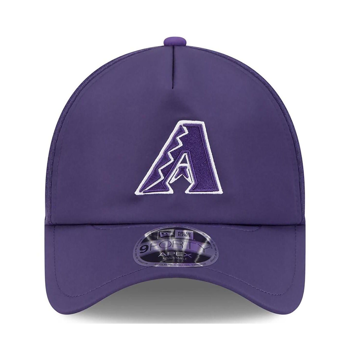 Мужская кепка New Era Purple Arizona Diamondbacks 2026 Batting Practice Alternate Apex 9FORTY Adjustable Hat — фото 2