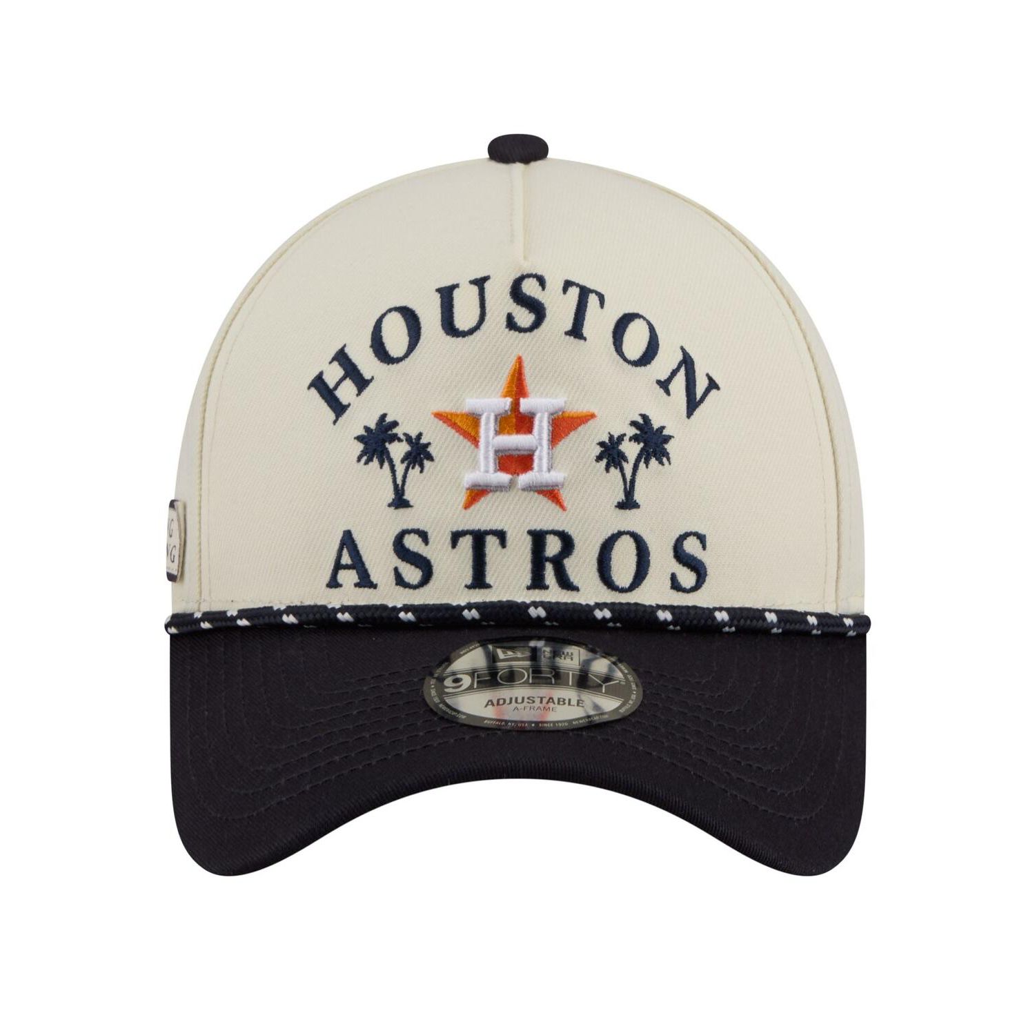Men's Cream Houston Astros 2026 Spring Training Fan Pack Rope A-Frame 9FORTY Adjustable Hat