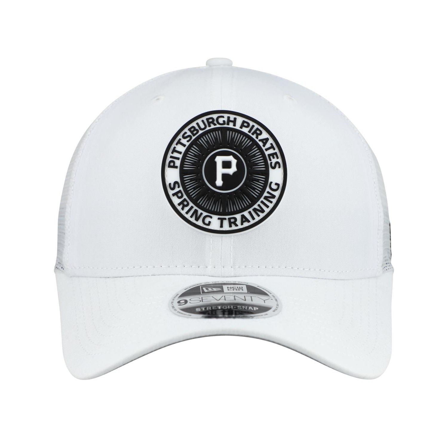 Men's White Pittsburgh Pirates 2026 Spring Training Fan Pack 9SEVENTY Adjustable Trucker Hat