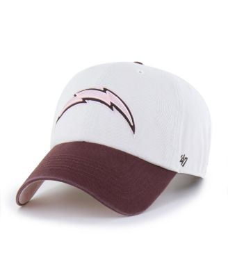Men's and Women's Stone/Burgundy Los Angeles Chargers Love Letter Clean Up Adjustable Hat