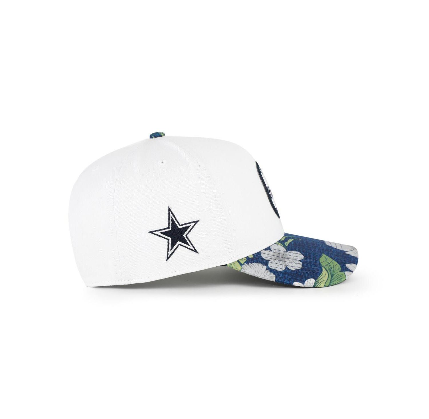 Men's White/Navy Dallas Cowboys Beach Side Hitch Adjustable Hat