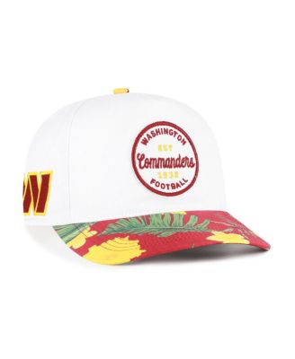 Men's White/Burgundy Washington Commanders Beach Side Hitch Adjustable Hat