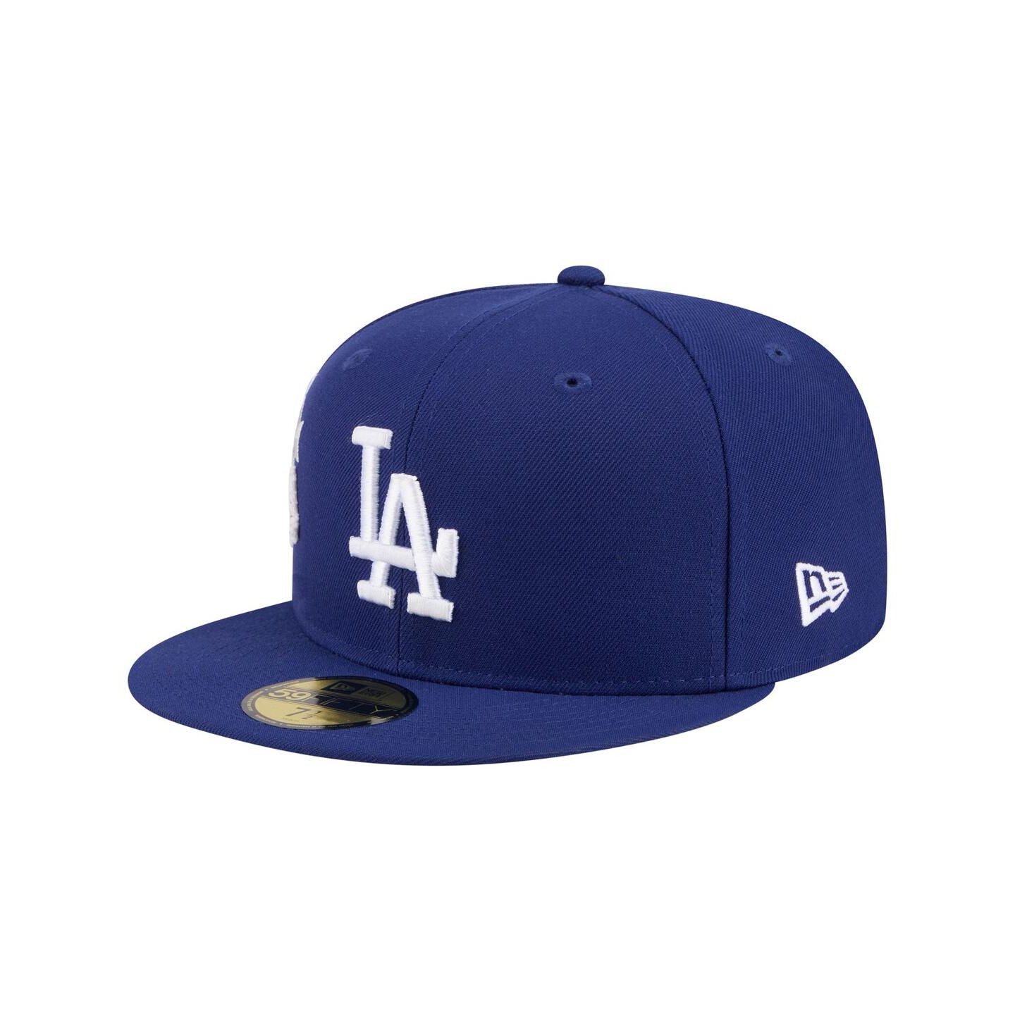Мужская кепка New Era Royal Los Angeles Dodgers City Patch 59FIFTY Fitted Hat — фото 3